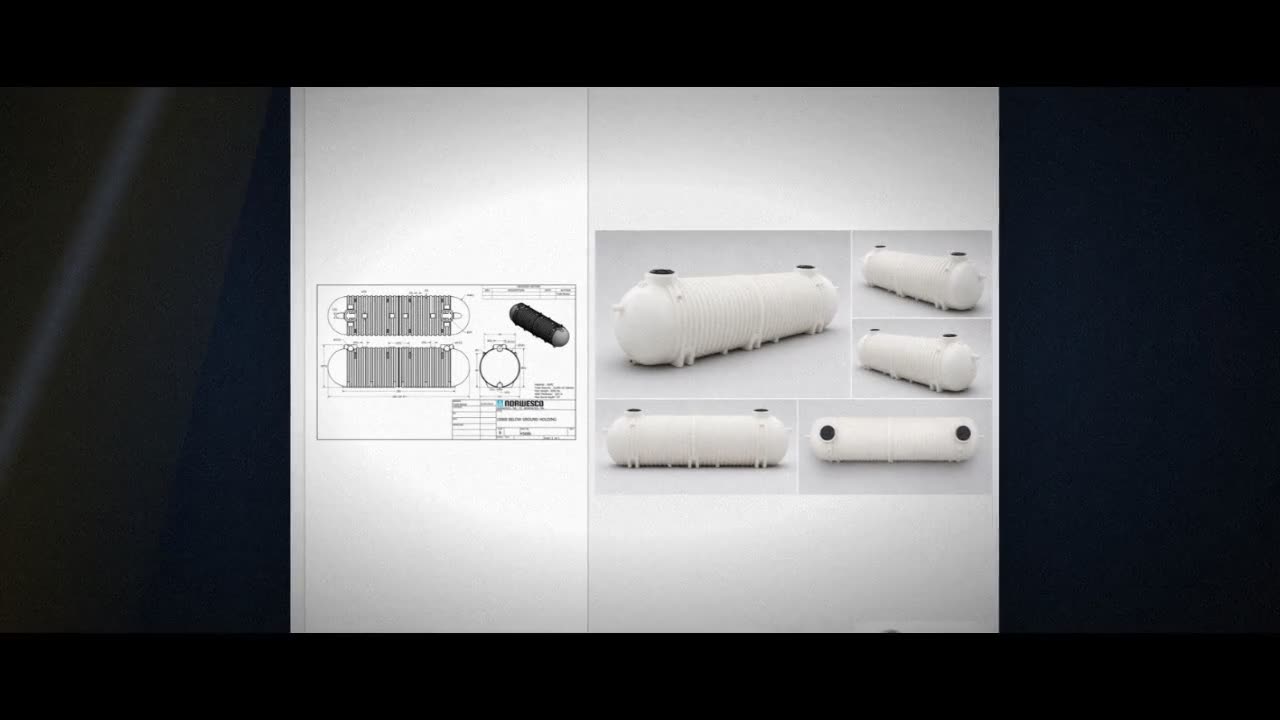 Norwesco 10000 Gallon Plastic Multi-Use Underground Liquid Storage Tan video