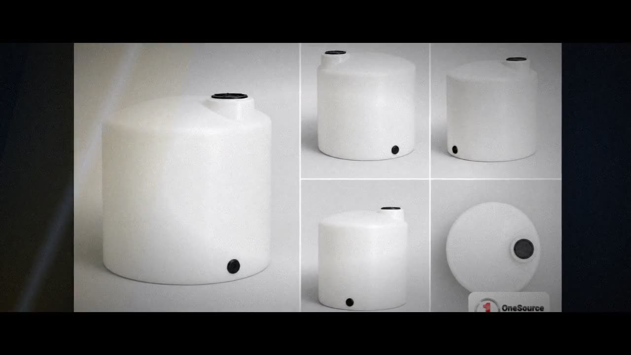 75 Gallon Vertical Liquid Storage Tank - Natural White video