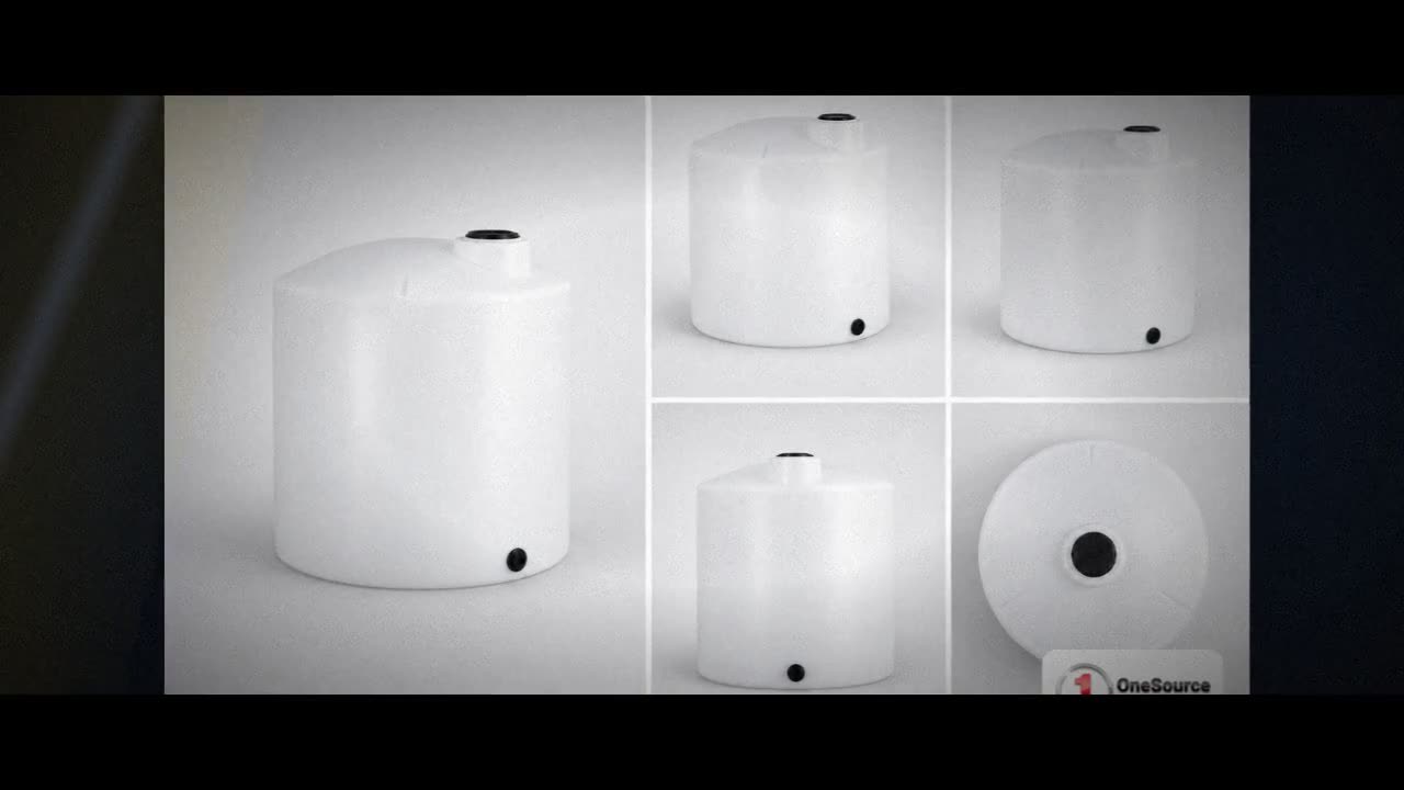 130 Gallon Vertical Liquid Storage Tank - Natural White video