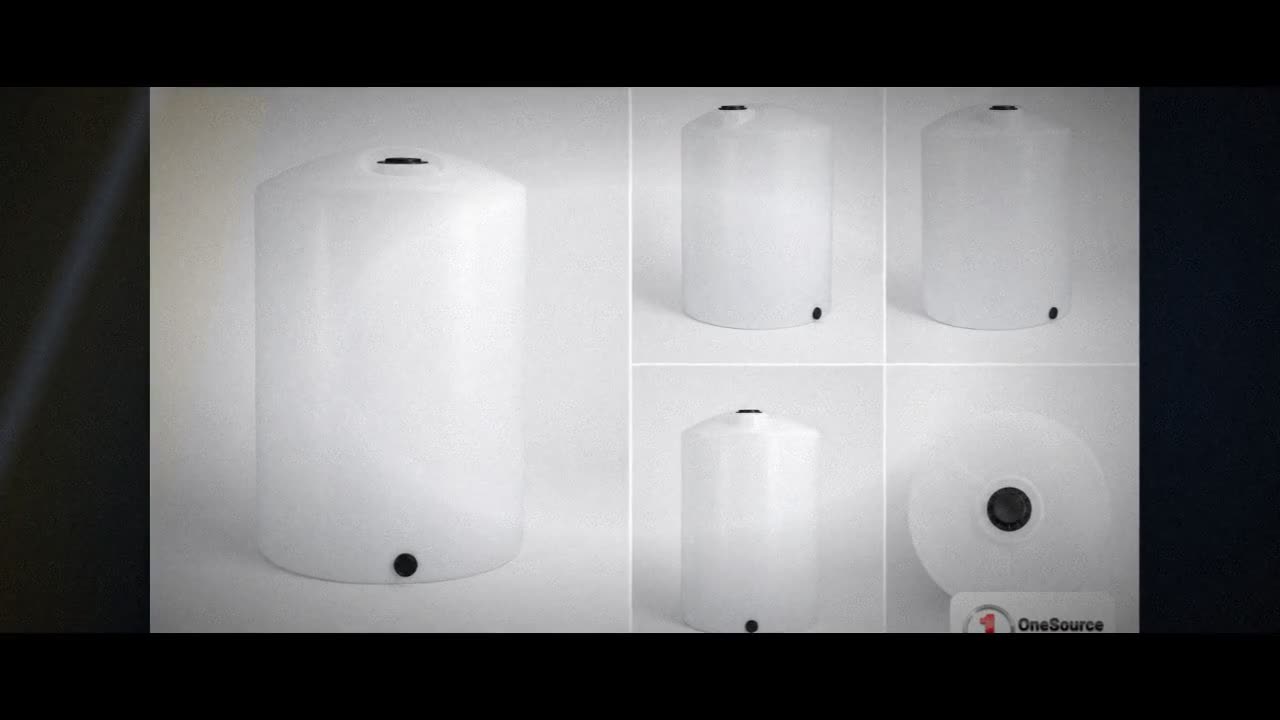 160 Gallon Vertical Liquid Storage Tank - Natural White video