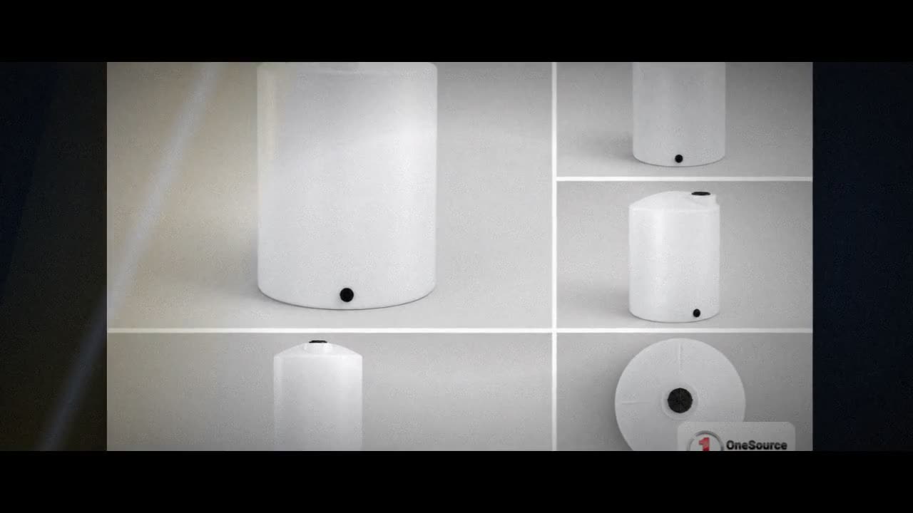 175 Gallon Vertical Liquid Storage Tank - Natural White video