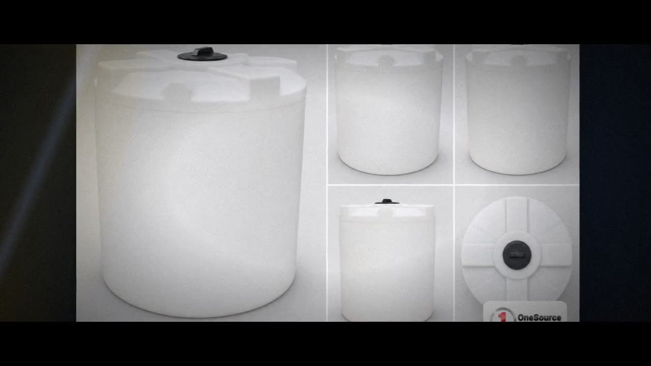 500 Gallon Vertical Liquid Storage Tank - Natural White (48" x 68") video