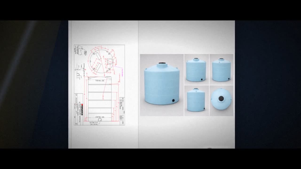 Norwesco 6502 Gallon Vertical Liquid Storage Tank in Blue video