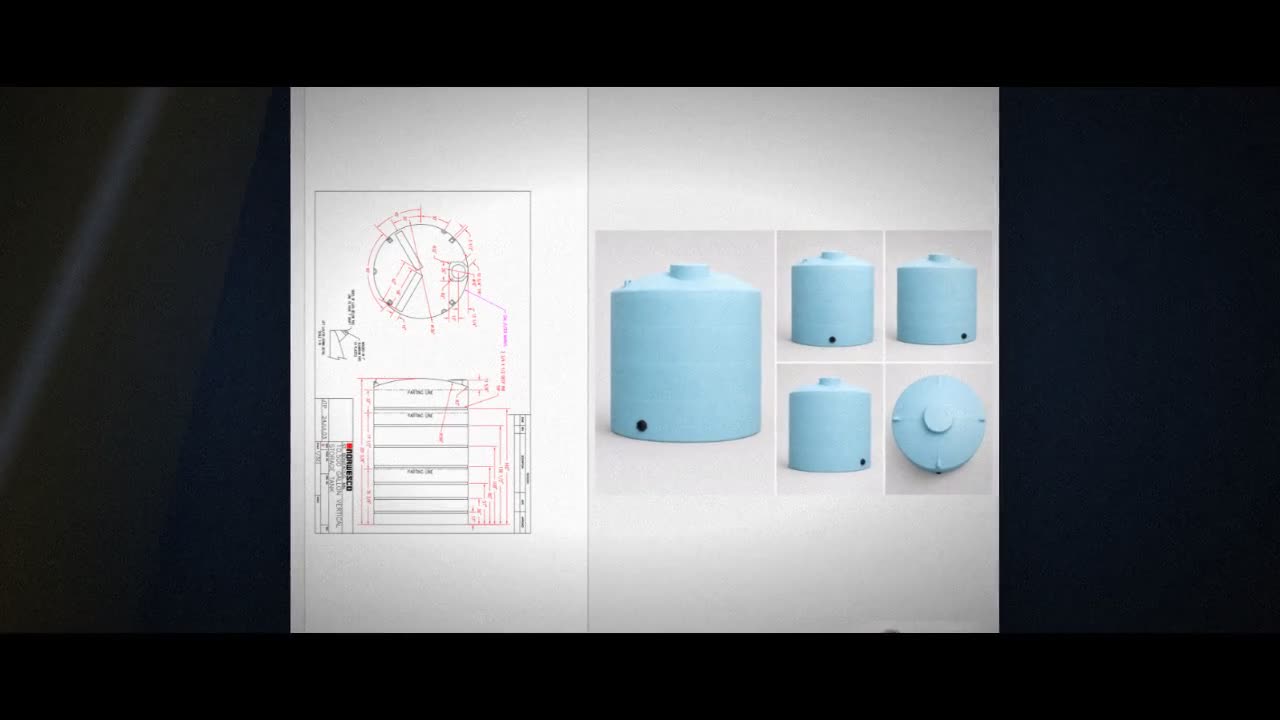 Norwesco 10500 Gallon HDPE Vertical Liquid Storage Tank video