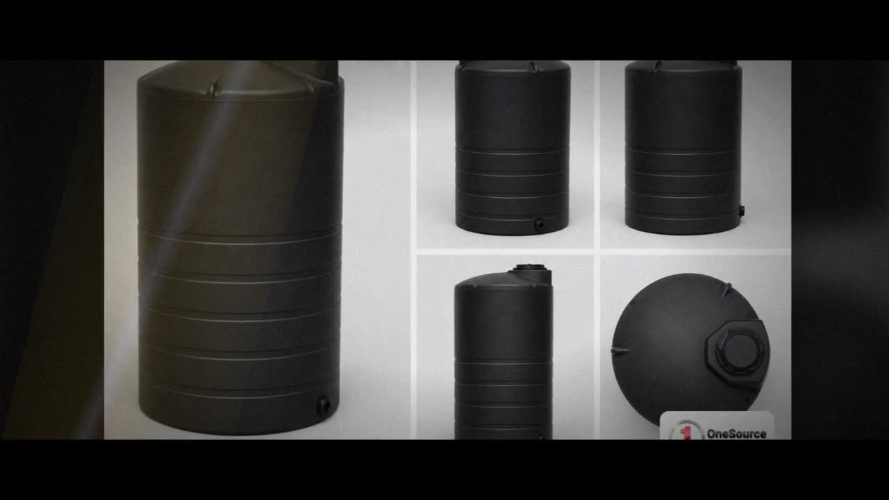 Norwesco 2000 Gallon Vertical Liquid Storage Tank in Black video