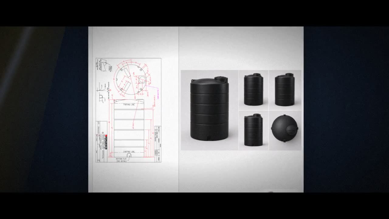 Norwesco 6502 Gallon Vertical Liquid Storage Tank in Black video