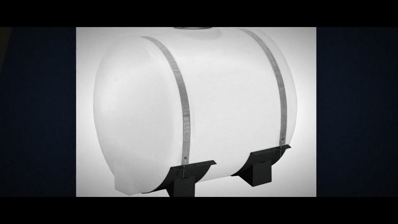 Norwesco 20 Gallon Plastic Applicator Saddle Tank in White video