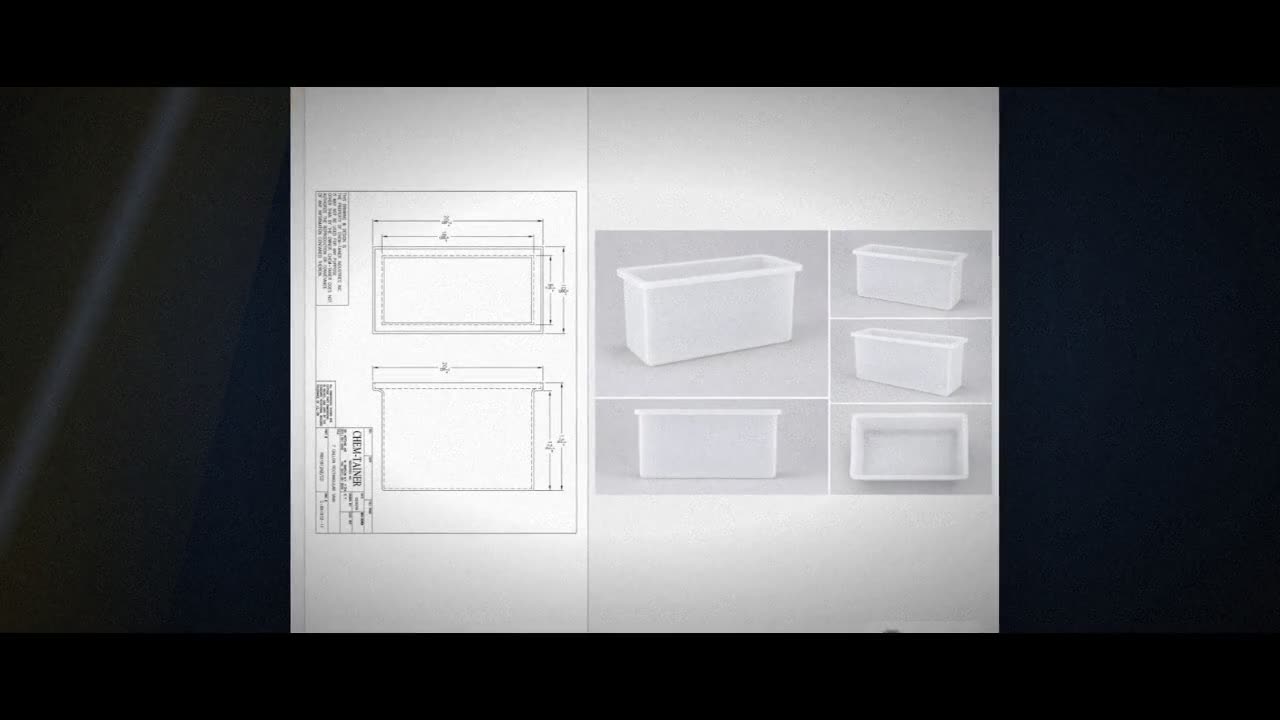 Chem-Tainer 7 Gallon Plastic Open Top Batch Storage Tank video