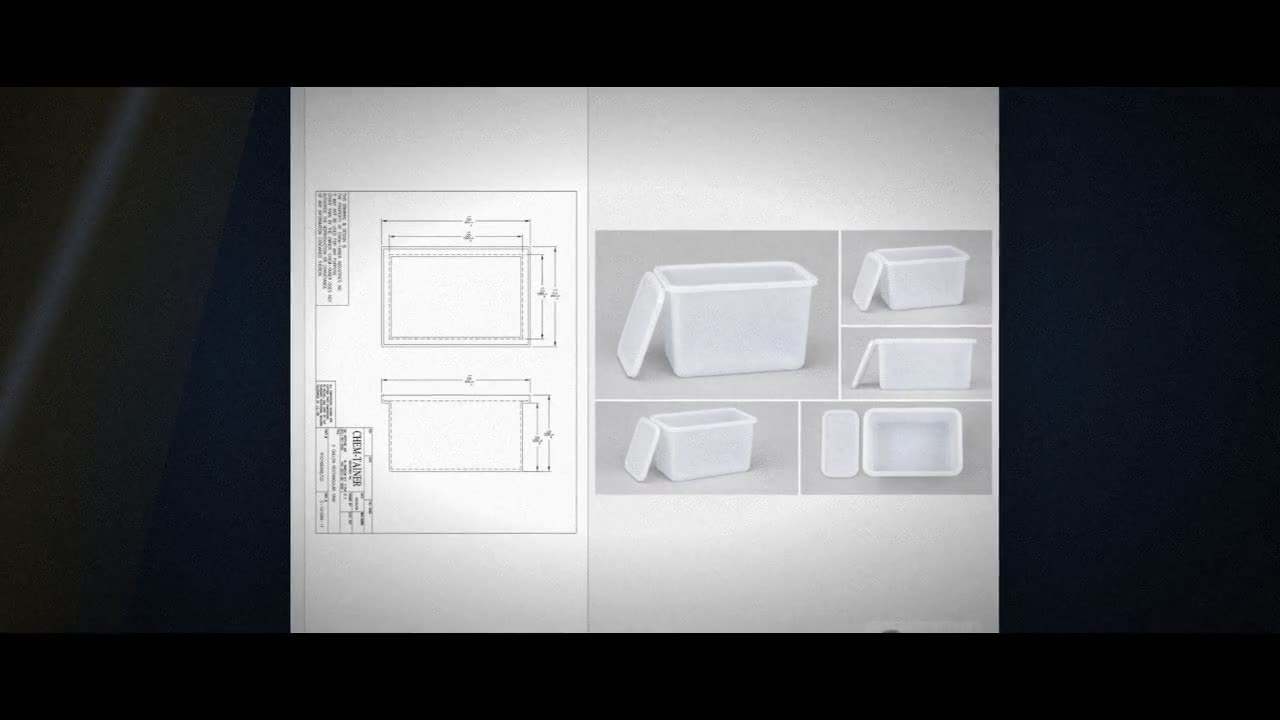 Chem-Tainer 5 Gallon Plastic Open Top Batch Storage Tank with Cover video