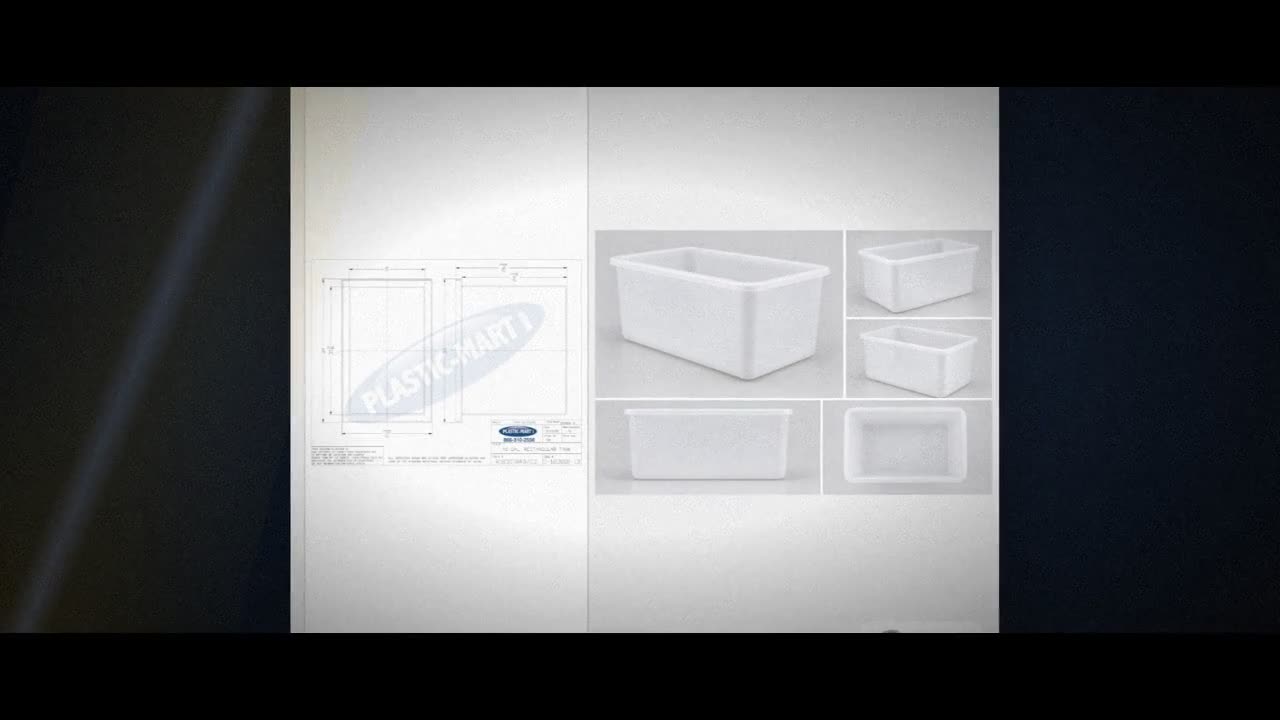 Chem-Tainer 40 Gallon Plastic Open Top Batch Storage Tank video