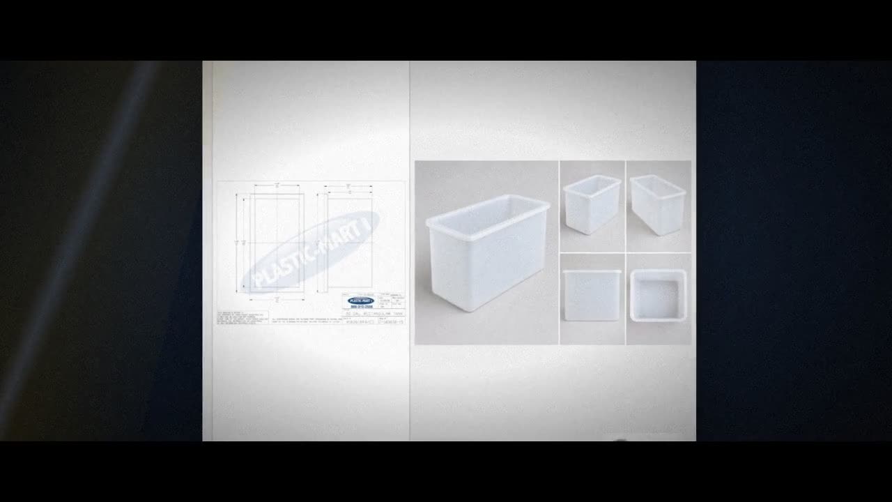 Chem-Tainer 50 Gallon Polypropylene Open Top Batch Storage Tank video