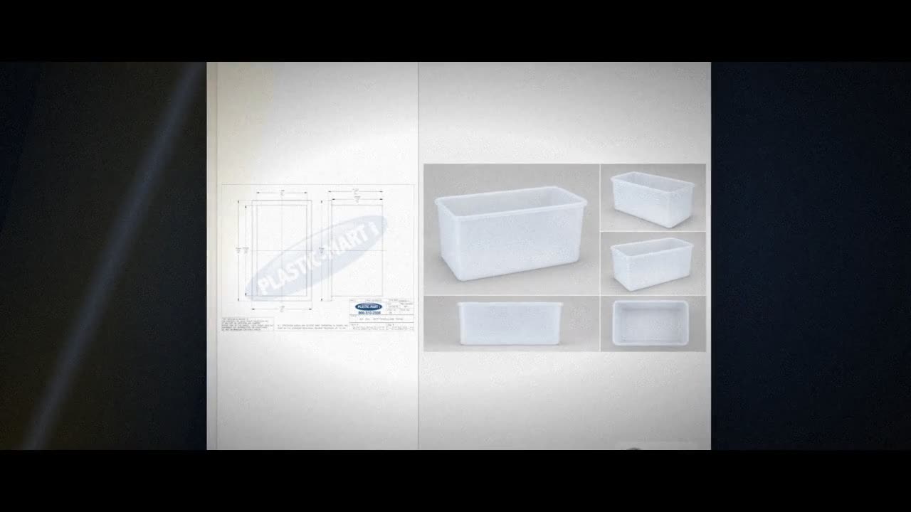 Chem-Tainer 62 Gallon Polypropylene Open Top Batch Storage Tank video