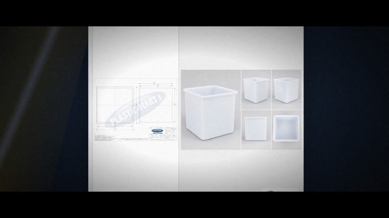 Chem-Tainer 1150 Gallon Plastic Open Top Batch Storage Tank video