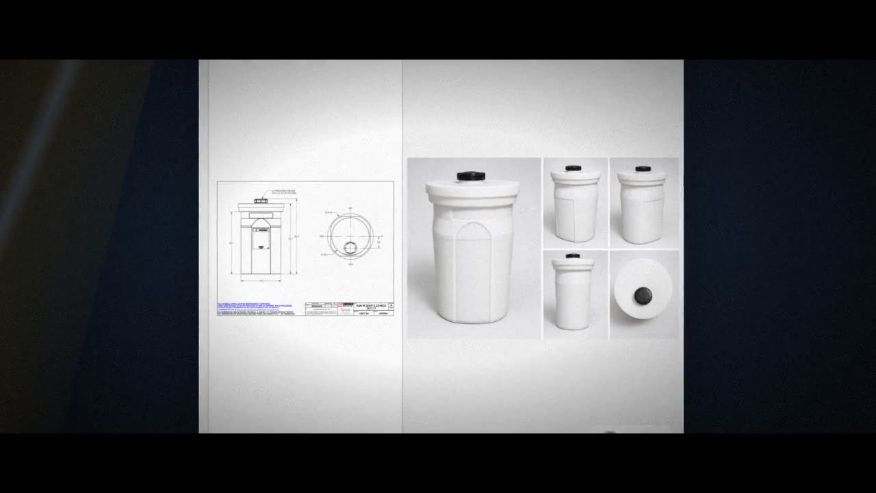 Snyder Industries 35 Gallon XLPE Vertical Double Wall Liquid Chemical  video