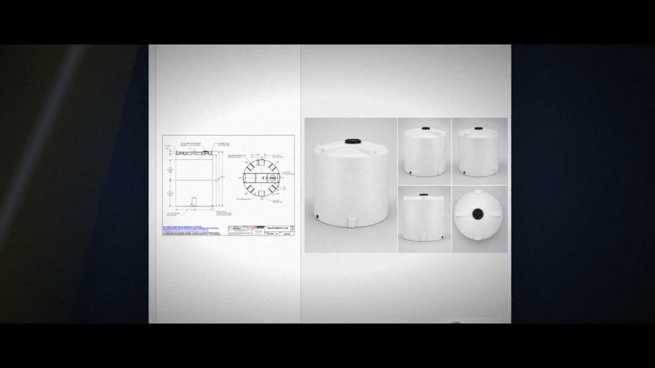 Snyder Industries 5000 Gallon XLPE Vertical Liquid Storage Tank with A video