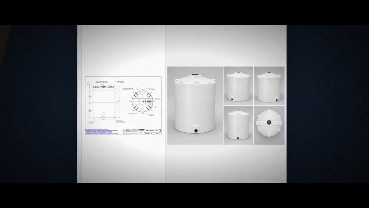 Snyder Industries 5000 Gallon HDPE Vertical Liquid Storage Tank with A video