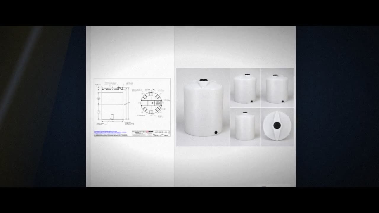 Snyder Industries 5000 Gallon HDPE Vertical Liquid Storage Tank with A video