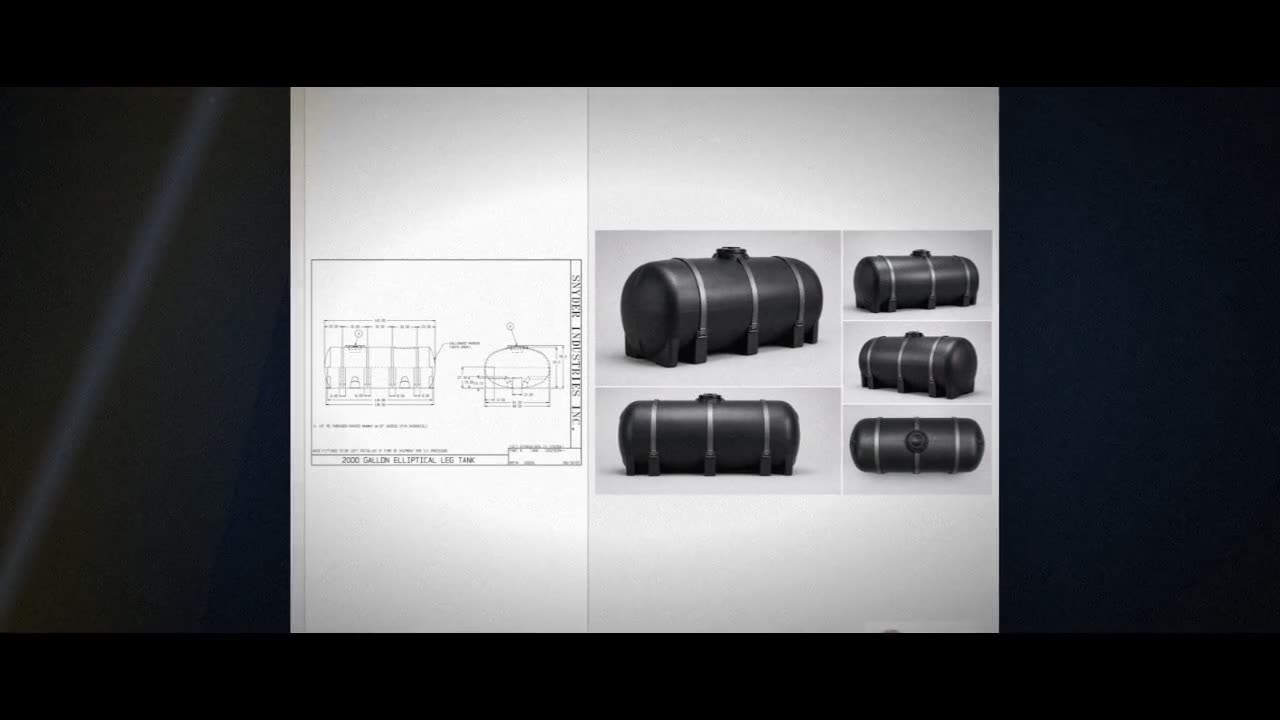 Snyder Industries 2000 Gallon Plastic Horizontal Leg Tank with Securin video