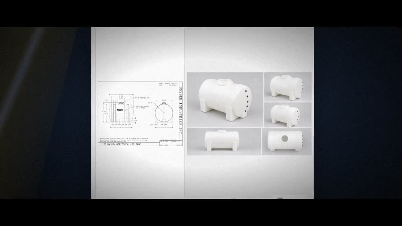 Snyder Industries 125 Gallon Plastic Horizontal Leg Tank video