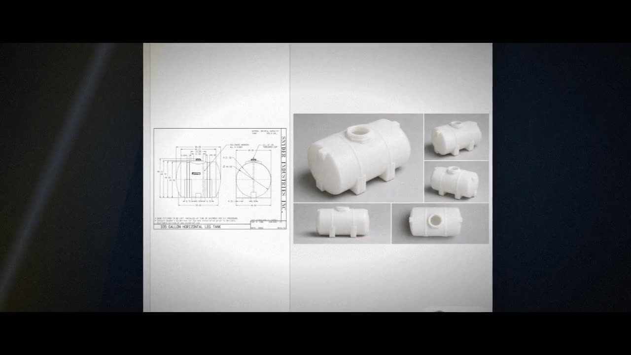 Snyder Industries 335 Gallon Plastic Horizontal Leg Tank video