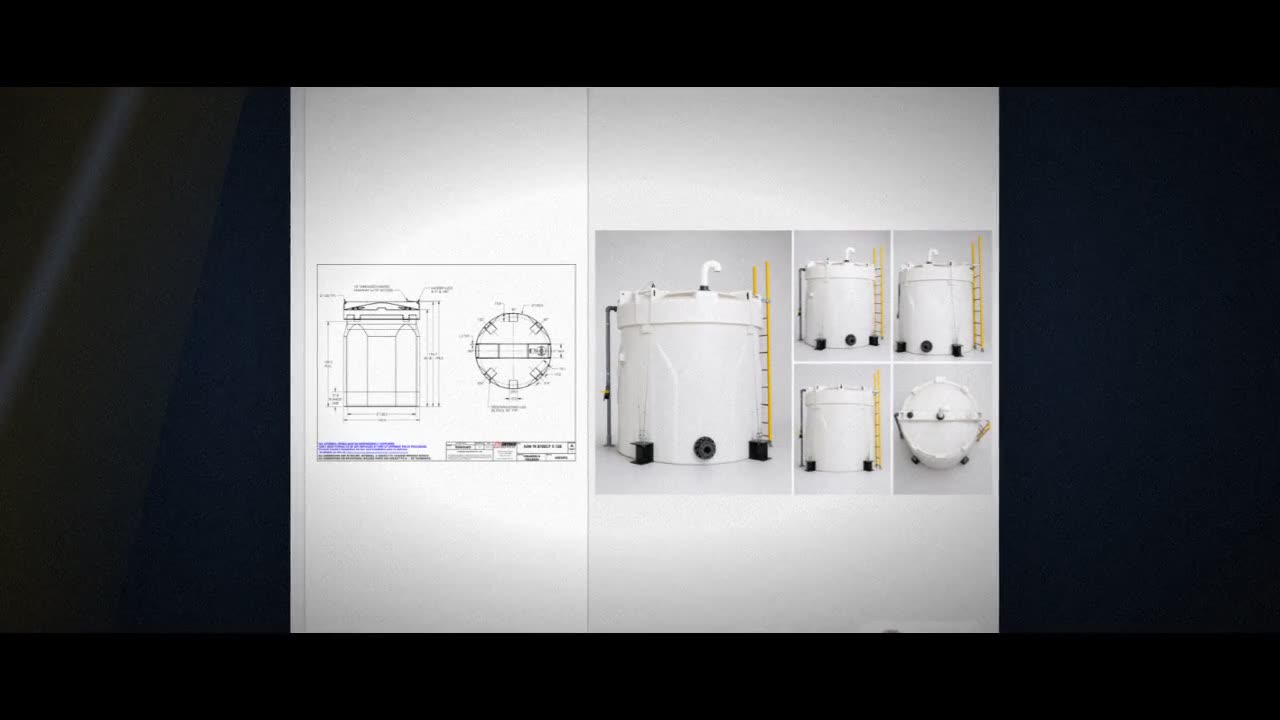 Snyder Industries 8700 Gallon HDLPE Vertical Double Wall Liquid Chemic video