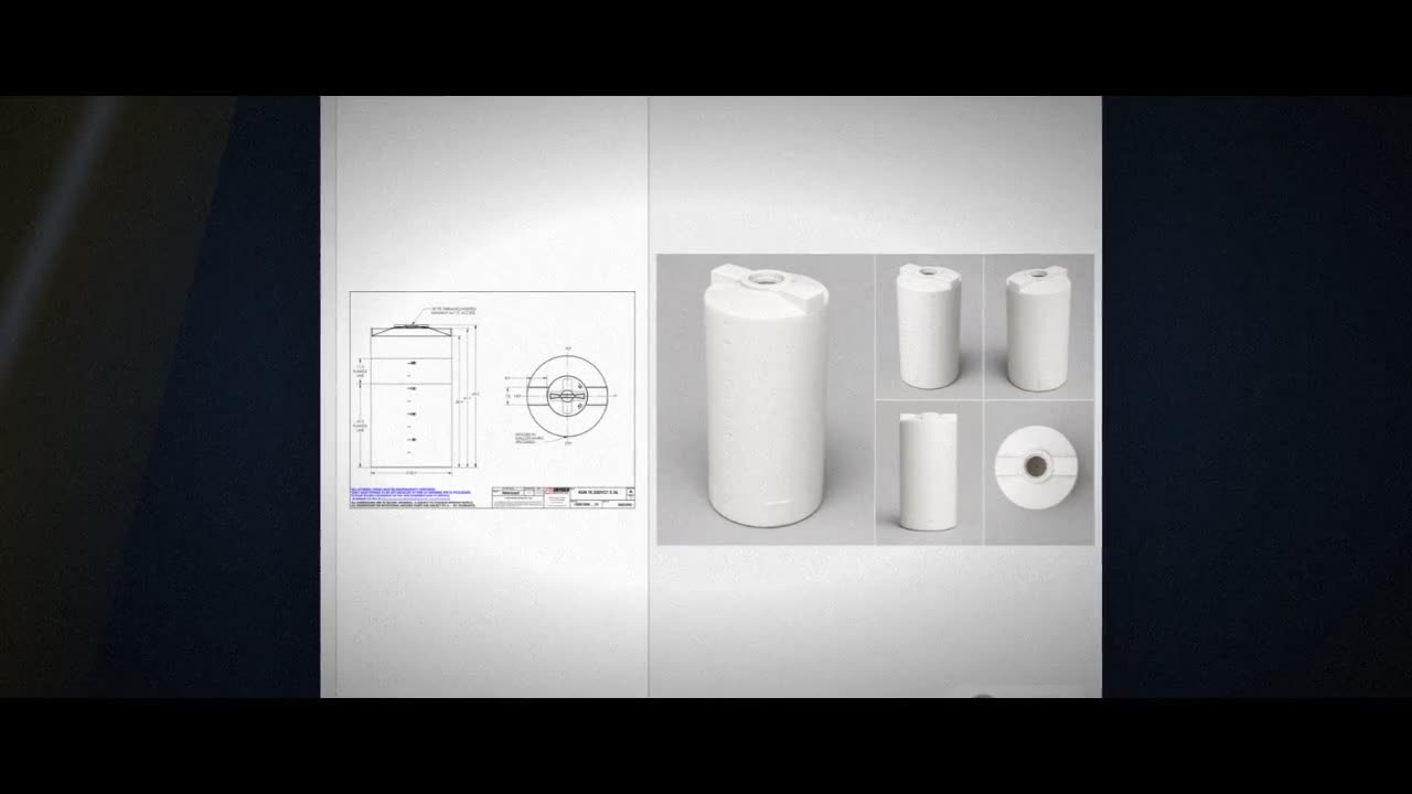 Snyder Industries 250 Gallon Plastic Vertical Chemical Storage Tank in video