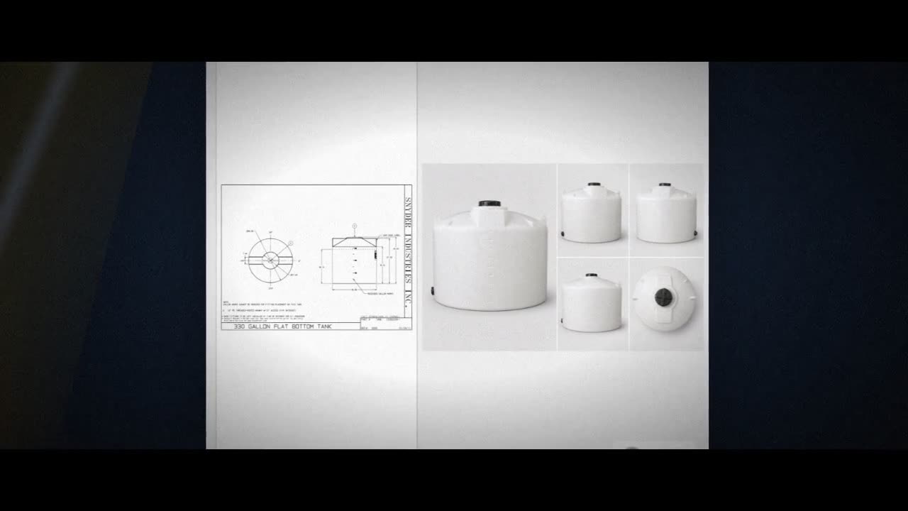 Snyder Industries 330 Gallon HDPE Vertical Liquid Storage Tank with AS video