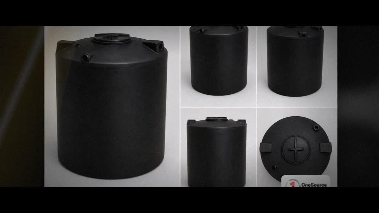 750 Gallon Black Heavy Duty Vertical Storage Tank video