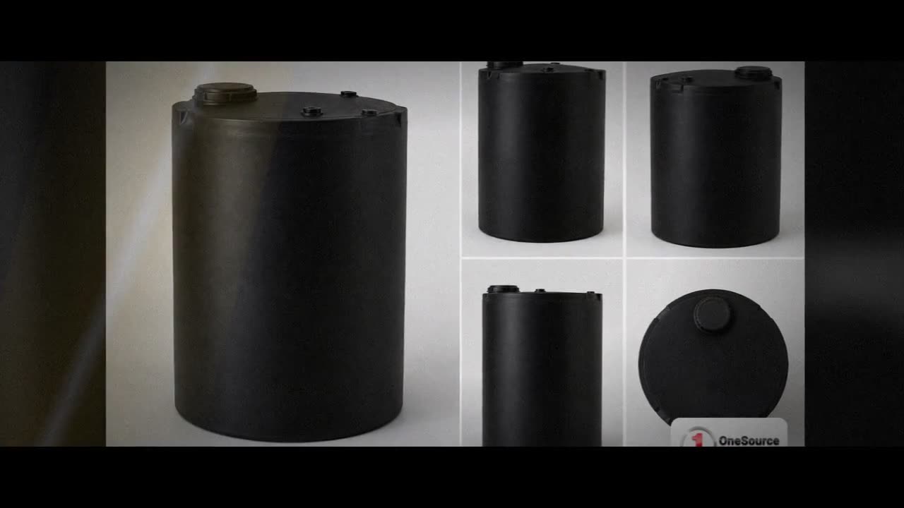 1000 Gallon Black Heavy Duty Vertical Storage Tank video