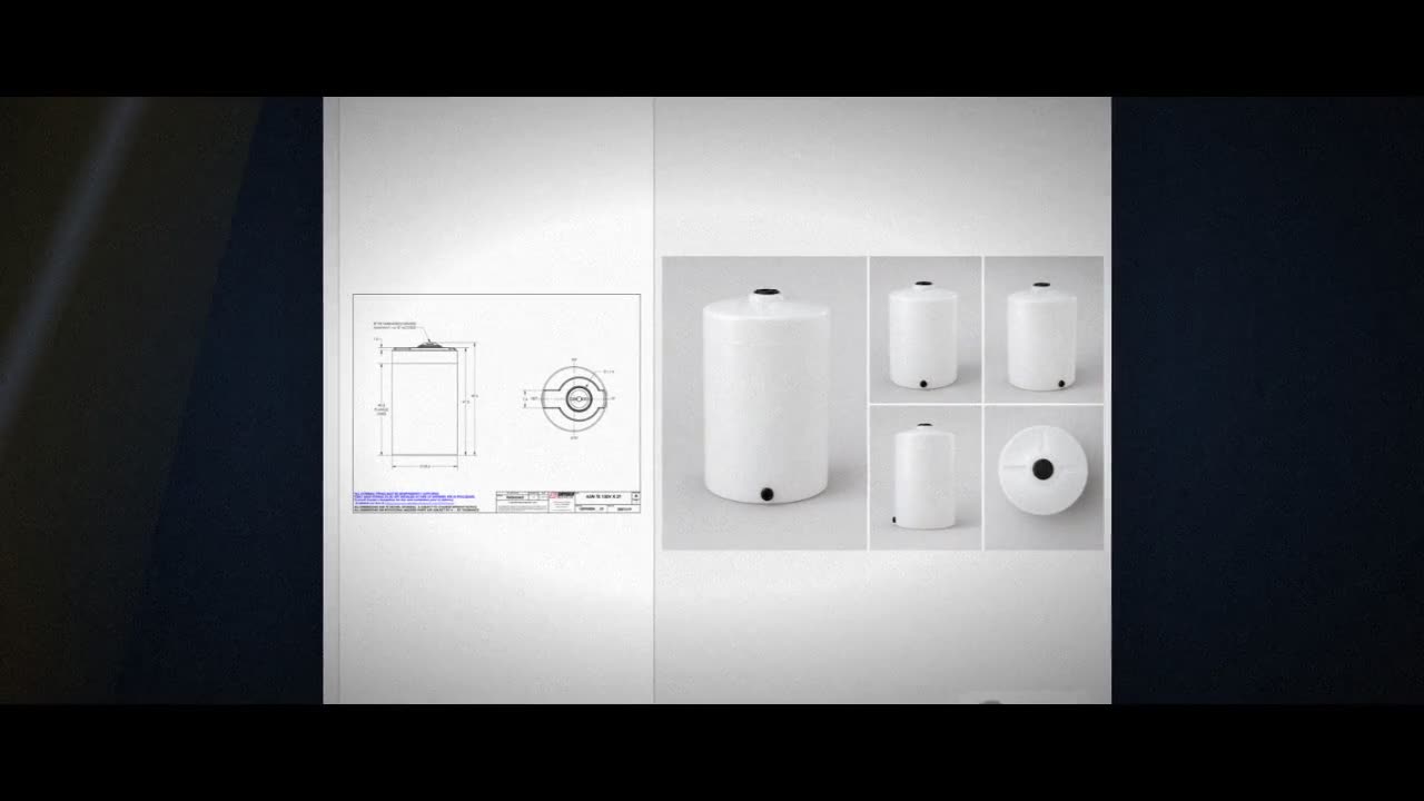 Snyder Industries 130 Gallon HDPE Vertical Liquid Storage Tank with AS video