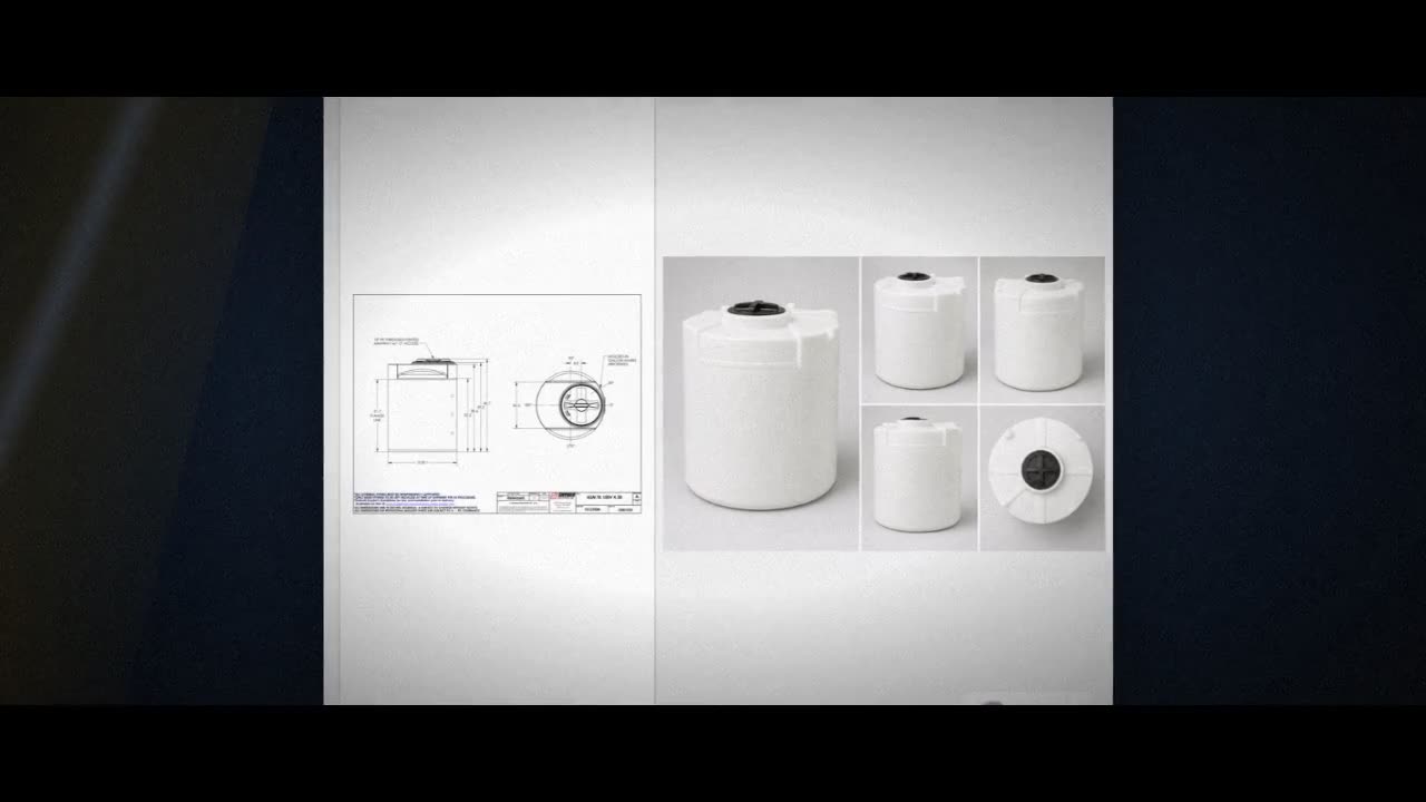 Snyder Industries 100 Gallon XLPE Vertical Chemical Storage Tank in Wh video
