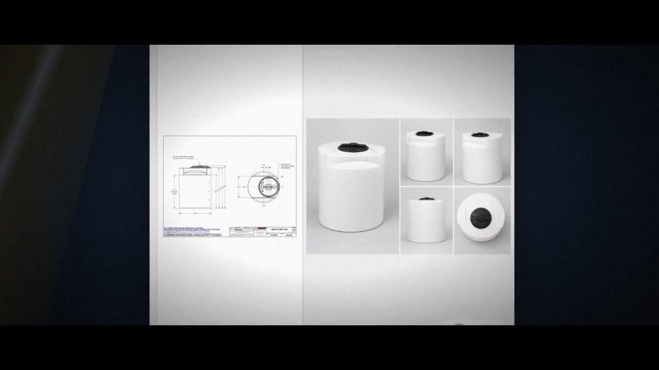 Snyder Industries 100 Gallon HDLPE Vertical Chemical Storage Tank in W video