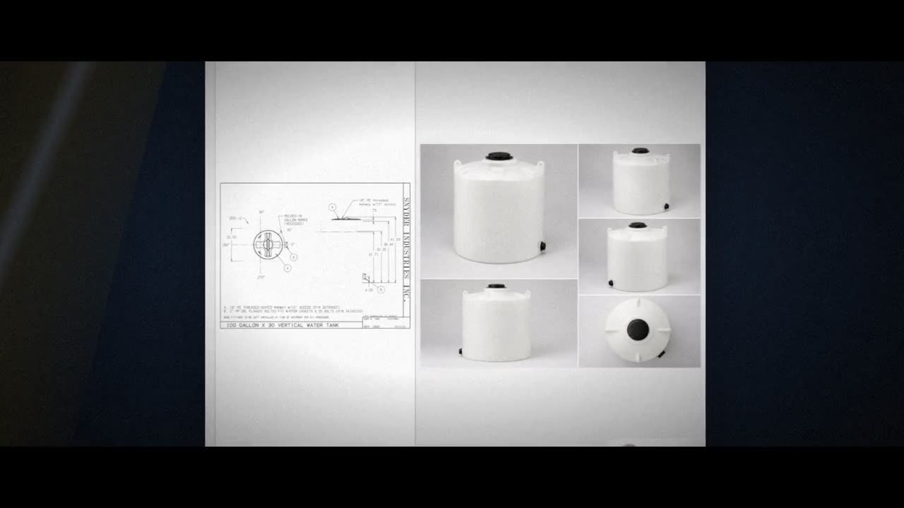 Snyder Industries 100 Gallon HDPE Vertical Liquid Storage Tank in Whit video