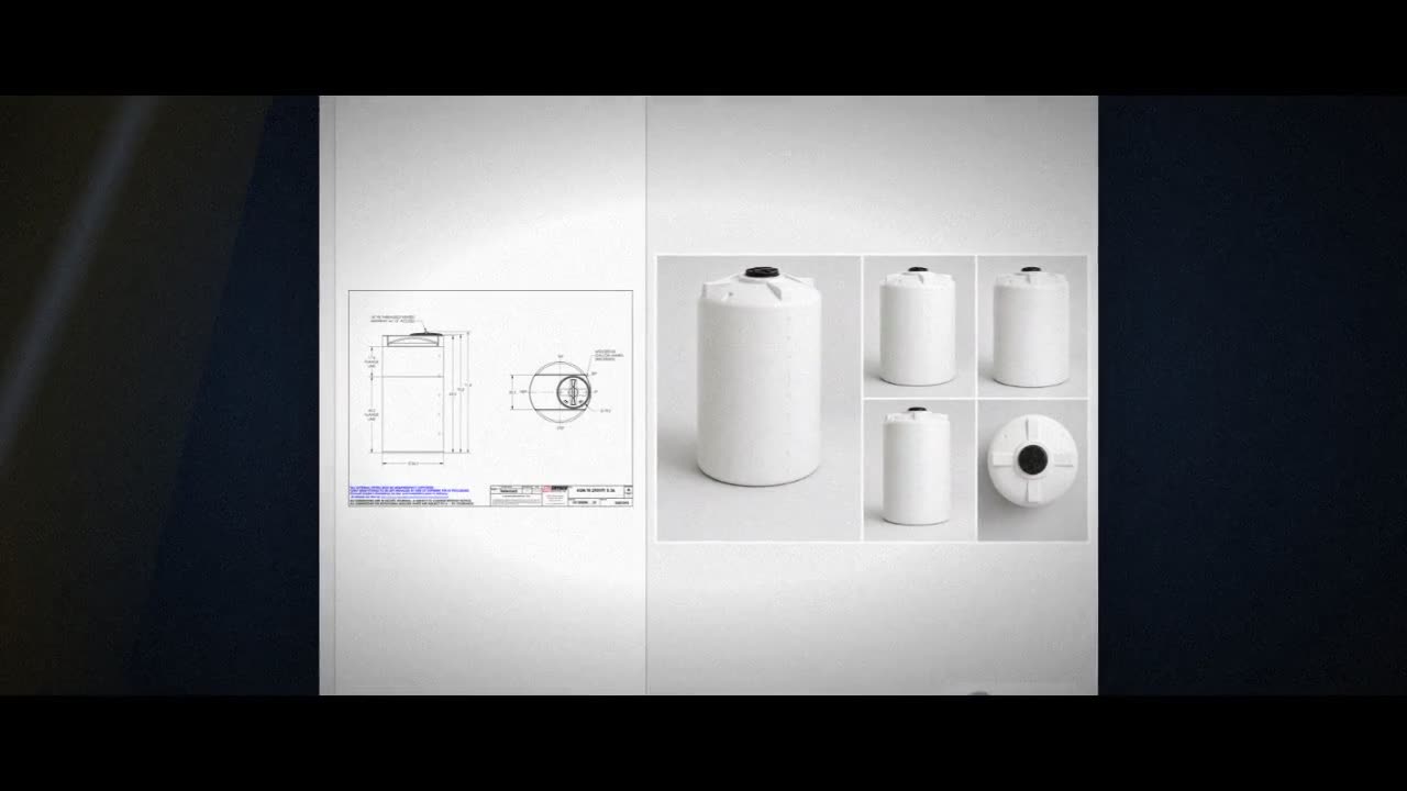 Snyder Industries 290 Gallon HDLPE Vertical Chemical Storage Tank in W video