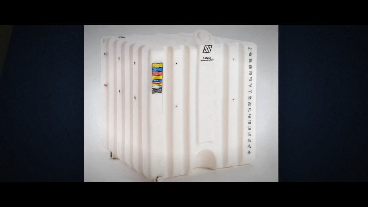 Snyder Industries 180 Gallon Cubetainer Tank with Brass Dipense Fittin video