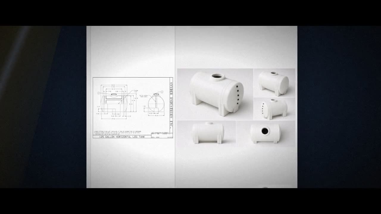 Snyder Industries 125 Gallon Plastic Horizontal Leg Tank video