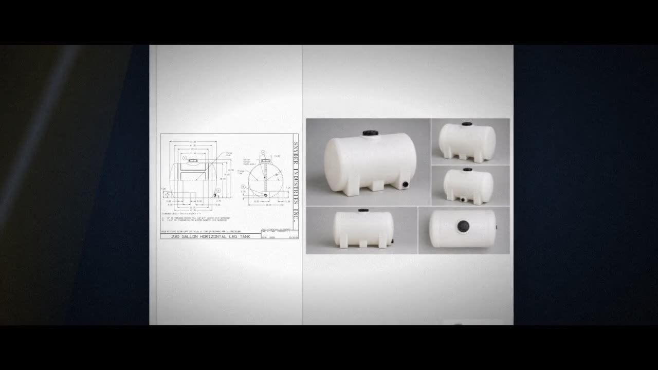 Snyder Industries 230 Gallon Plastic Horizontal Leg Tank video