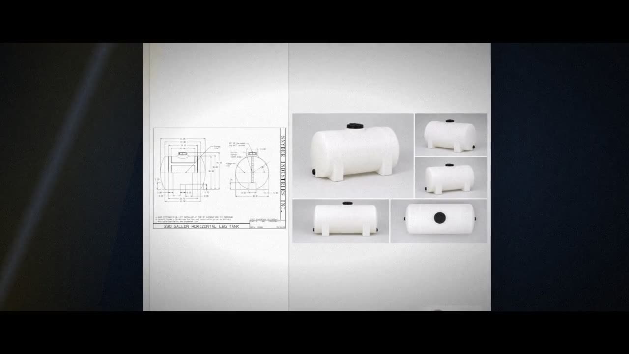 Snyder Industries 230 Gallon Plastic Horizontal Leg Tank video