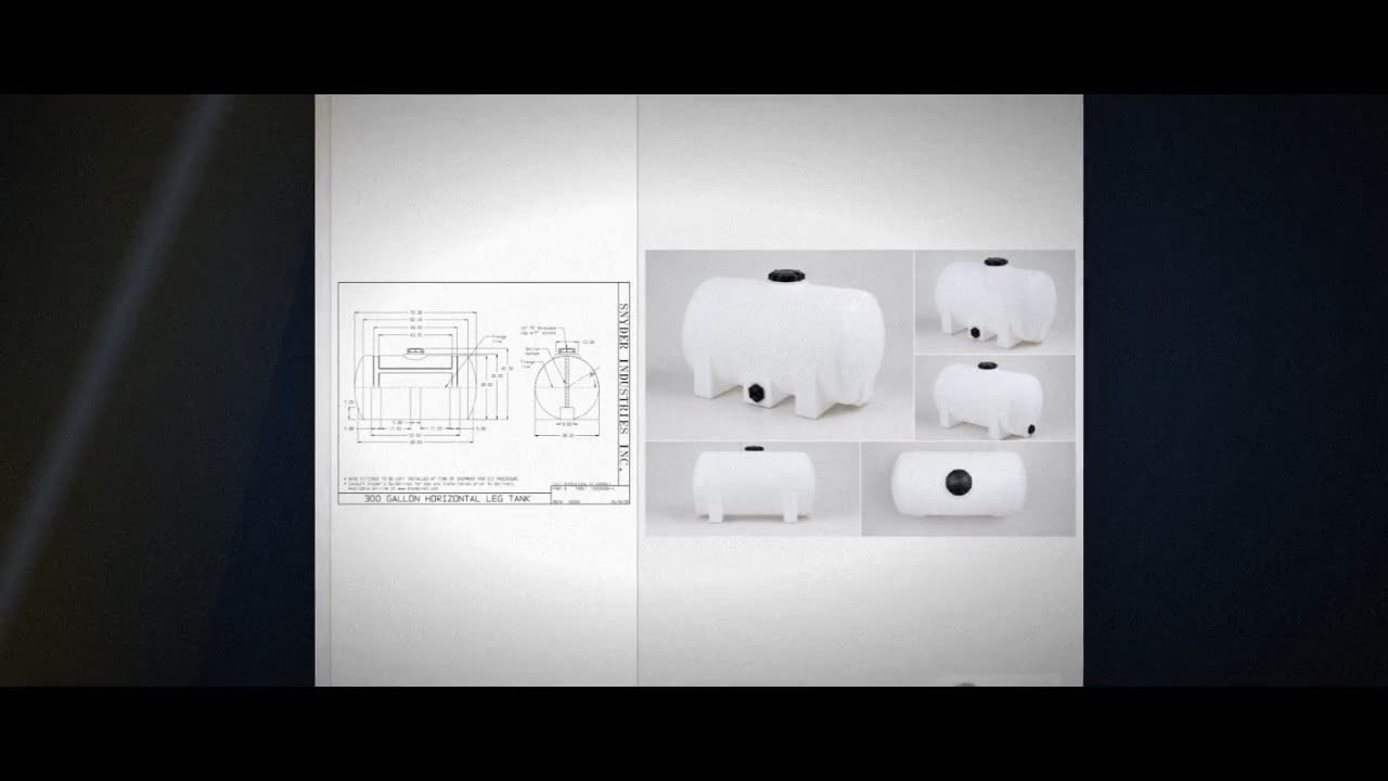 Snyder Industries 300 Gallon Plastic Horizontal Leg Tank video