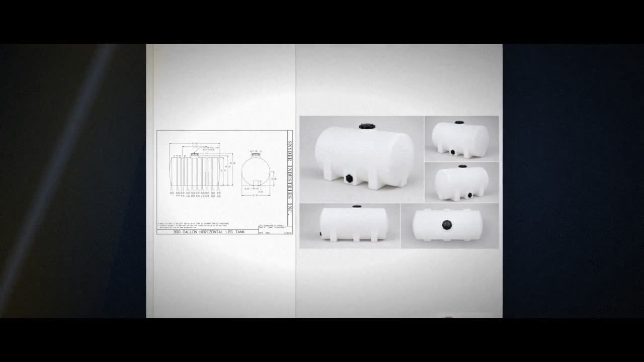 Snyder Industries 300 Gallon Plastic Horizontal Leg Tank video