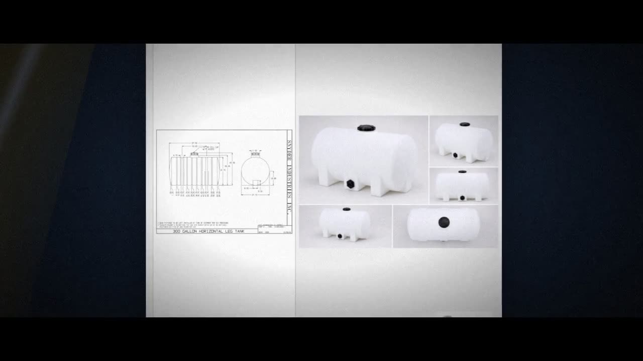 Snyder Industries 300 Gallon Plastic Horizontal Leg Tank video