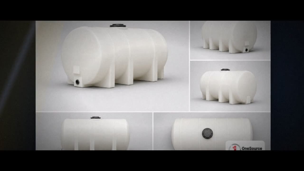 Snyder Industries 730 Gallon Plastic Horizontal Leg Tank in White video