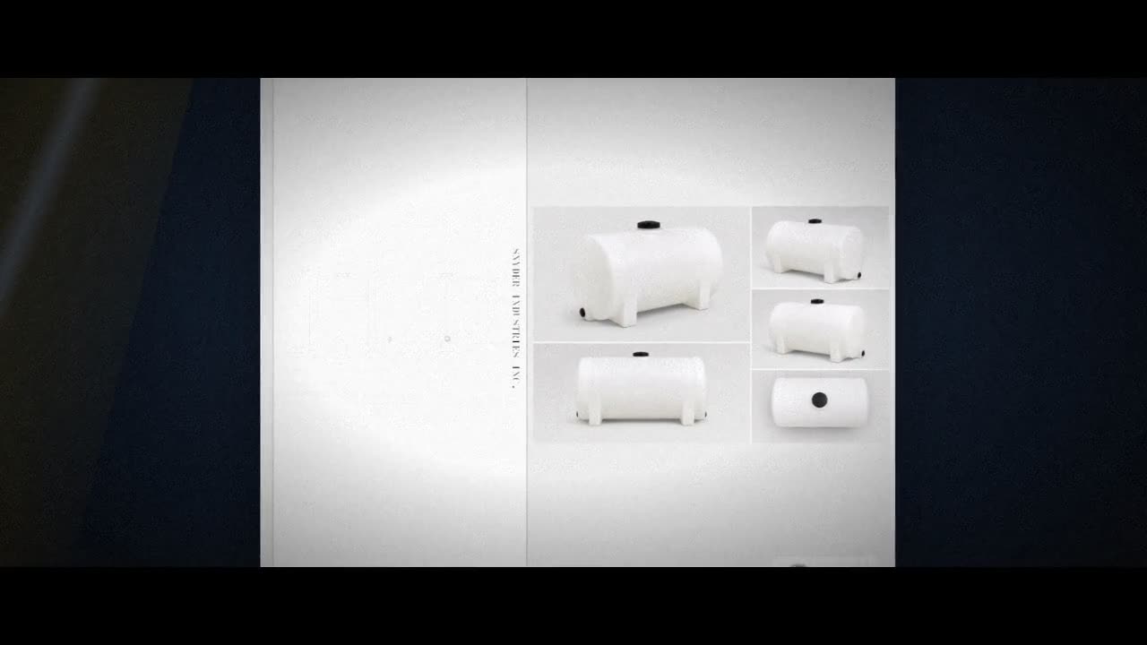 Snyder Industries 525 Gallon Plastic Horizontal Leg Tank in White video