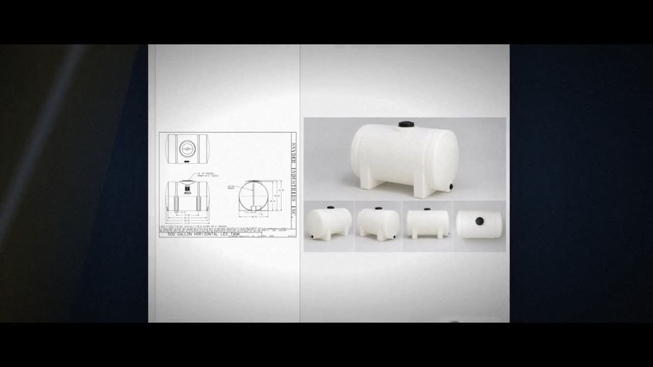 Snyder Industries 500 Gallon Plastic Horizontal Leg Tank video