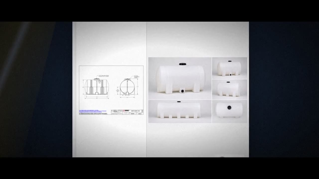Snyder Industries 535 Gallon Plastic Horizontal Leg Tank video