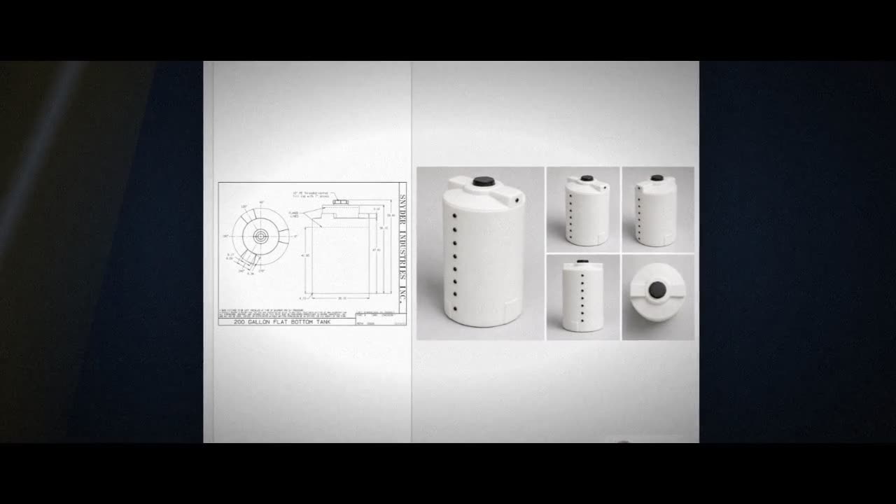 Snyder Industries 200 Gallon HDPE Vertical Liquid Storage Tank with AS video