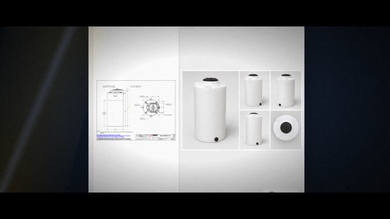 Snyder Industries 300 Gallon HDPE Vertical Liquid Storage Tank with AS video