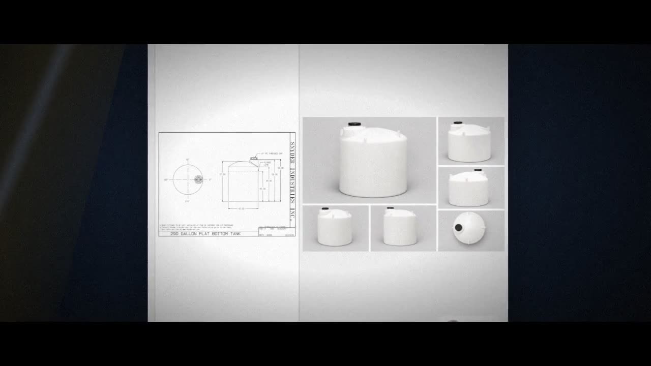 Snyder Industries 290 Gallon HDLPE Vertical Storage Tank 1.9 S.G. video