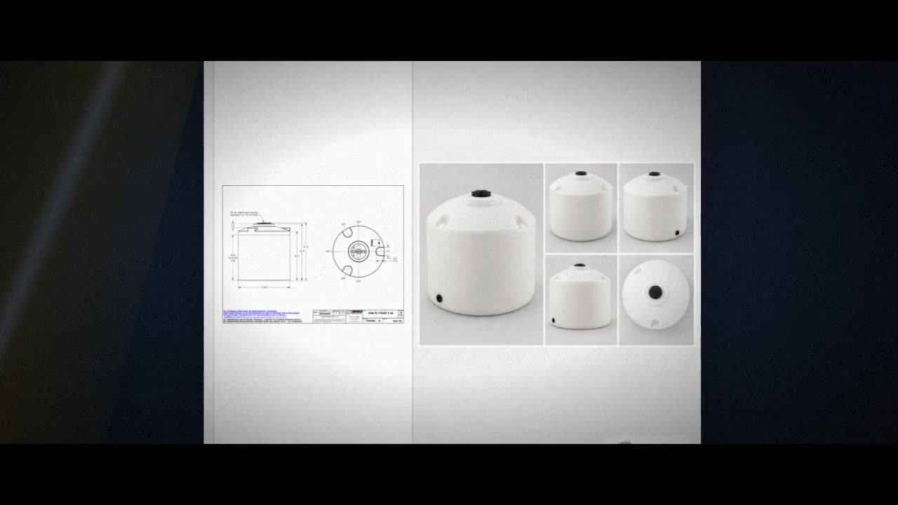 Snyder Industries 710 Gallon HDPE Vertical Liquid Storage Tank with AS video