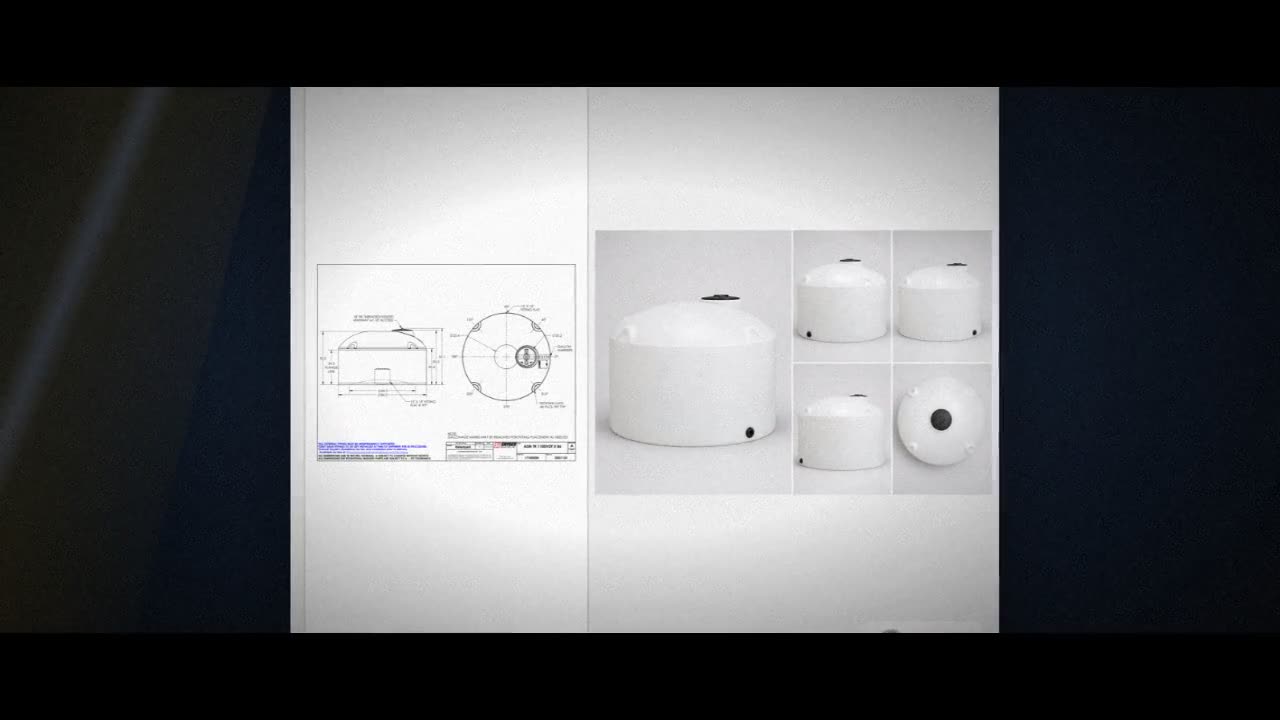 Snyder Industries 1100 Gallon HDPE Vertical Liquid Storage Tank with A video